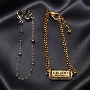 Duo G by Guess Gold & Silver Bracelet Set – Women’s Fashion Jewelry Stackable